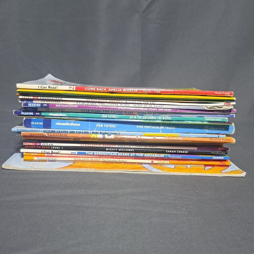 Lot of 23 Early Step Readers Paw Patrol National Geo Animals‎ Space Star Wars